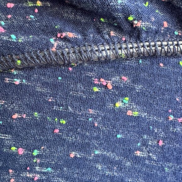 Lands End Girls Blue w/Rainbow Sprinkles Stretch Drop Tail Size 10-12 Med. - Picture 7 of 11